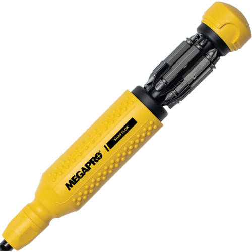 Original SHAFTLOK 15-in-1 Multi-Bit Screwdriver, 8-37/50" L, Textured Handle Mukwa Safety Services