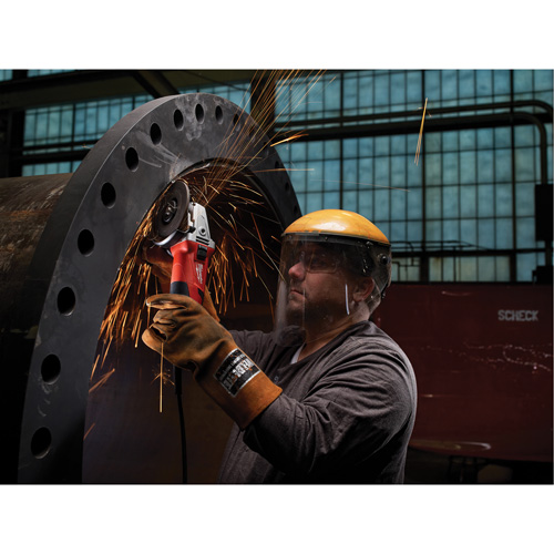 Small Lock-On Angle Grinder with Shroud Slide, 5", 12 A Mukwa Safety Services