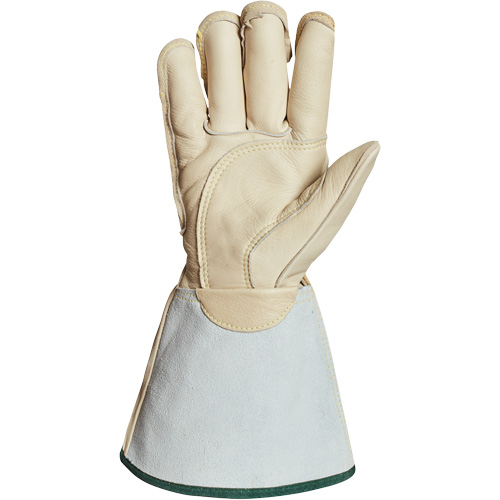 Gants de monteur de lignes pour lhiver avec bandes r&eacute;fl&eacute;chissantes 6" Endura, Moyen, Paume en Cuir de cheval, Doublure en Thinsulate Mukwa Safety Services