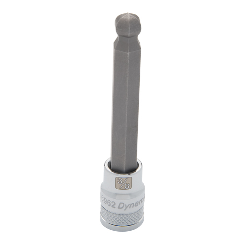 Long SAE Bit Socket, 3/8" x 3-5/8" L, 3/8" Drive Mukwa Safety Services