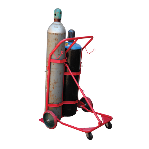 Chariot pour bouteilles, Roues Caoutchouc moul&eacute;, Base de 25-1/2"la x 7"lo, 350 lb Mukwa Safety Services