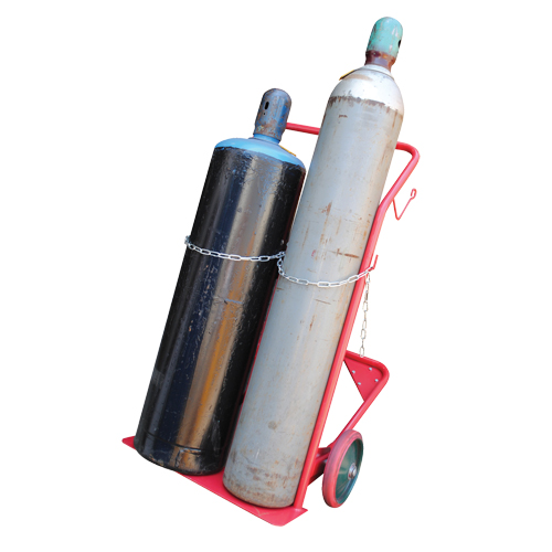 Chariot pour bouteilles, Roues Caoutchouc moul&eacute;, Base de 25-1/2"la x 7"lo, 350 lb Mukwa Safety Services