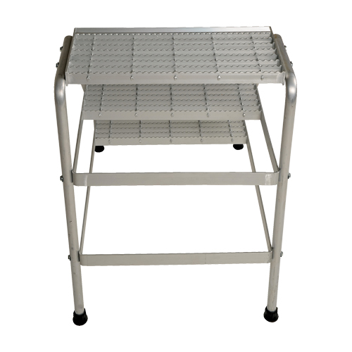 Aluminum Step Stand, 3 Steps, 34-9/16" x 22-13/16" x 30" High Mukwa Safety Services