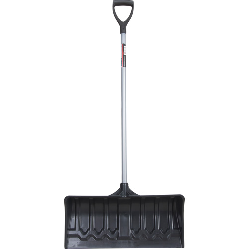 Snow Pusher, Polypropylene Blade, D-Grip Handle, 24-1/2" W Mukwa Safety Services