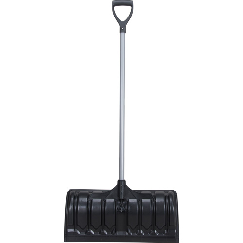 Snow Pusher, Polypropylene Blade, D-Grip Handle, 24-1/2" W Mukwa Safety Services