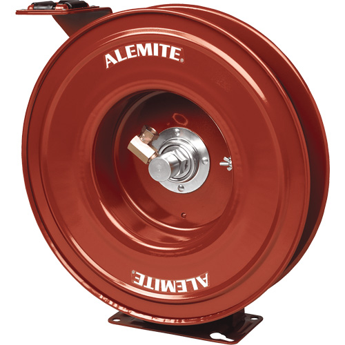 Alemite&reg; Heavy-Duty Hose Reel, Single Hose, 7" W x 19" D x 20-1/4" H Mukwa Safety Services