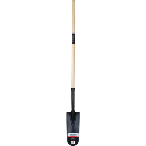 Pelle &agrave; drain robuste, Acier au carbone, Lame 16" x 6", 45" lo, Manche Droit Mukwa Safety Services