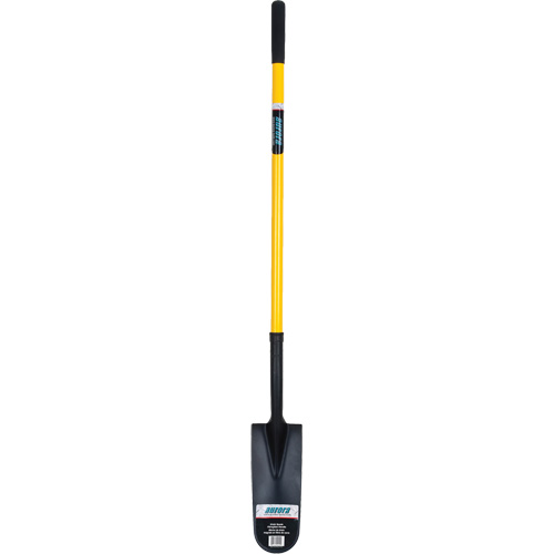 Pelle &agrave; drain, Acier durci, Lame 14" x 6", 46" lo, Manche Droit Mukwa Safety Services