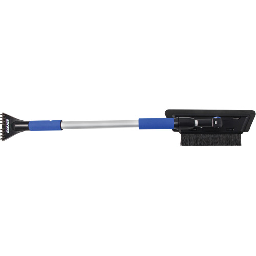 Brosse &agrave; neige, T&eacute;lescopique, lame Mousse de CAV/E, 48" Longueur, Noir/Bleu Mukwa Safety Services
