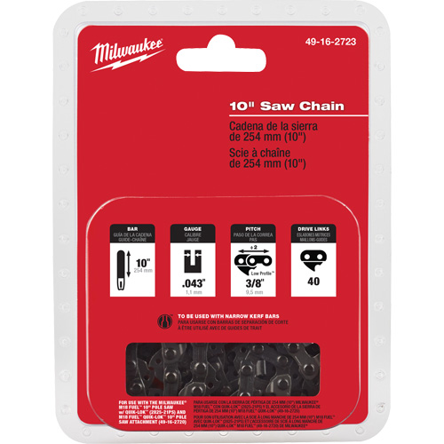 Chaîne de scie M18 Fuel 10" Mukwa Safety Services