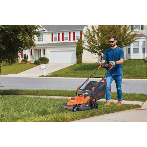 Tondeuse &agrave; gazon avec poign&eacute;e confortable, Pouss&eacute;e, &eacute;lectrique, Largeur de coupe 17" Mukwa Safety Services