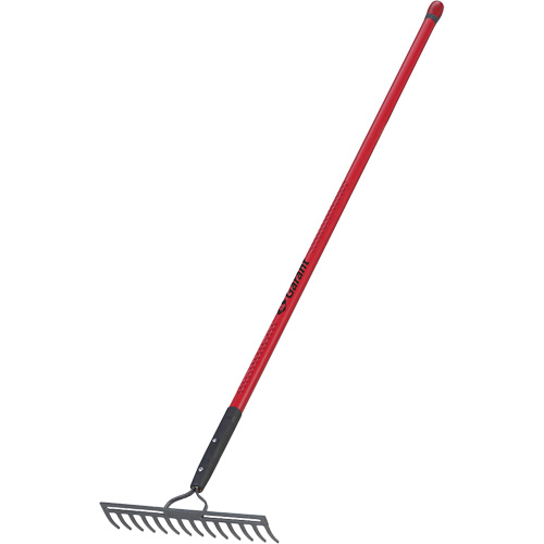 R&acirc;teau &agrave; niveler, Manche Fibre de verre, 14" la, Lame Acier forg&eacute;, 14 dents Mukwa Safety Services