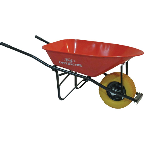 Brouette dentrepreneur Big Wheel, 6 pi³, plateau Acier Mukwa Safety Services