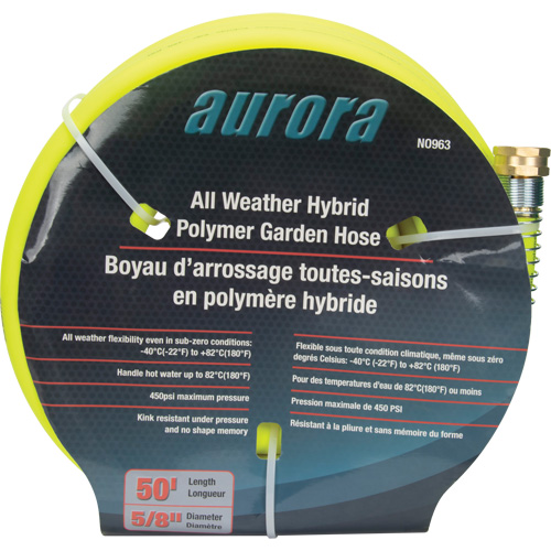 Hybrid Garden Hose, Copolymer, 5/8" dia. x 50' Mukwa Safety Services