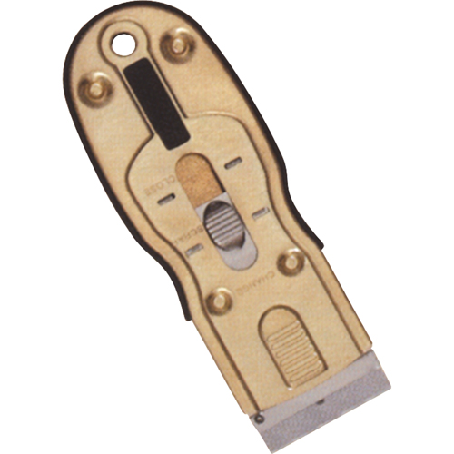 Grattoirs &agrave; lame de rasoir ergonomique, Lame Acier au carbone, Largeur 1-1/2", Manche Caoutchouc Mukwa Safety Services