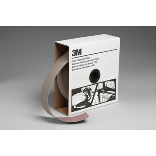 Utility Roll 211K, Aluminum Oxide, 2" W x 150' L, 120 Grit Mukwa Safety Services