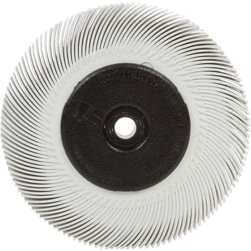 Brosse radiale en soies Scotch-Brite, C&eacute;ramique, Grain 120, 6" dia. Mukwa Safety Services
