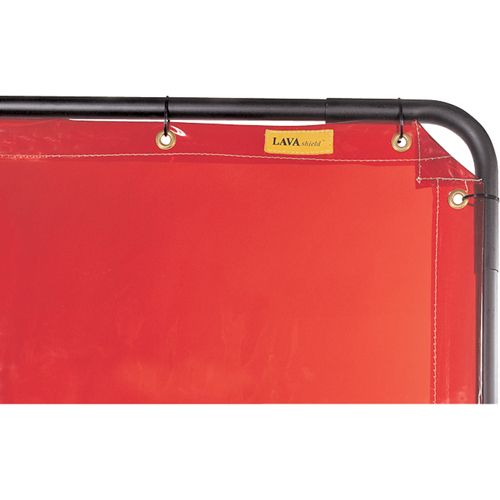 &eacute;cran et cadre pour soudage, Orange, 6' x 6' Mukwa Safety Services