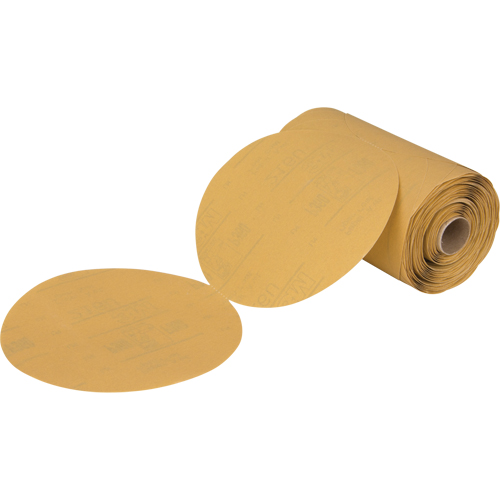 Stikit 216U Gold Paper Disc Roll, 6" Dia., P360 Grit, Aluminum Oxide Mukwa Safety Services