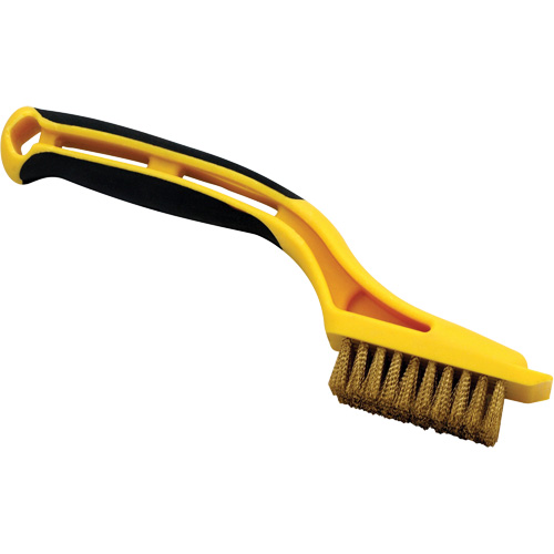 Mini-brosse, Laiton, 5 x 10 rangs de fils, Longueur 8-1/4" Mukwa Safety Services