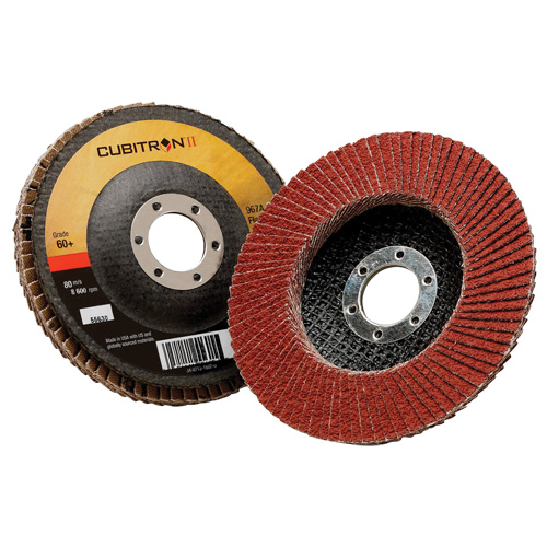 Cubitron II Flap Disc 967A, 5" x 7/8", Type 29, 40+ Grit, Ceramic Mukwa Safety Services