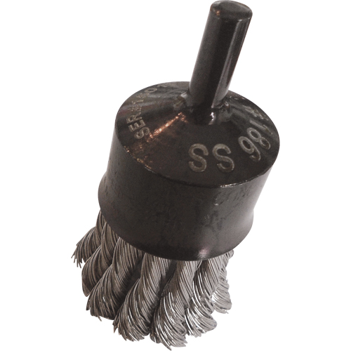 Brosses mont&eacute;es &agrave; fils nou&eacute;s, 1" dia., dia. Des fils 0,014", Tige 1/4" Mukwa Safety Services