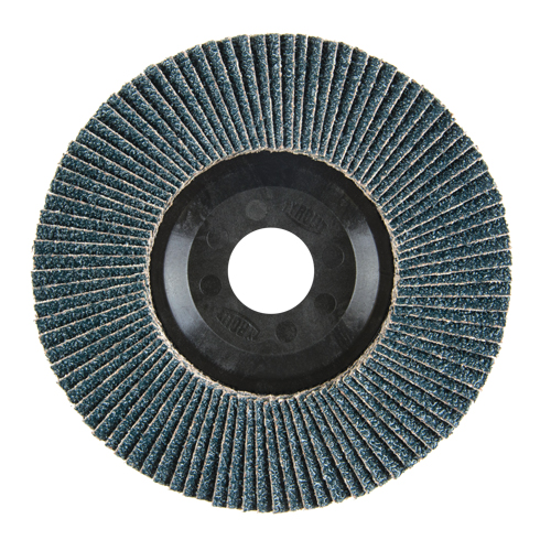 Disque &agrave; lamelles, 5" x 7/8", Type 27, Grain 40, Zirconium Mukwa Safety Services