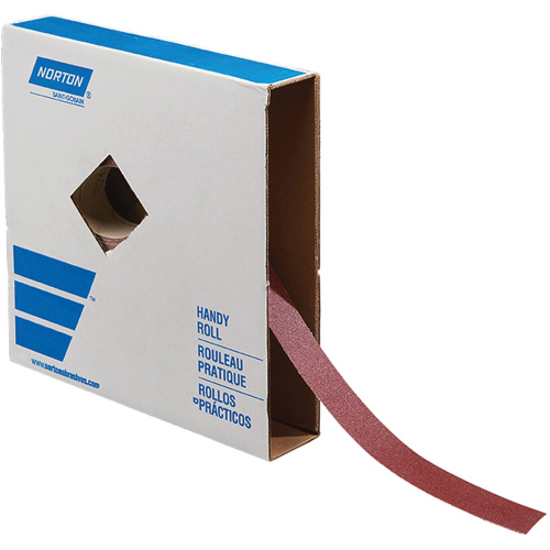 Metal Sanding Roll, Aluminum Oxide, 1-1/2" W x 150' L, 120 Grit Mukwa Safety Services