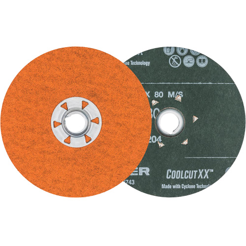 Disque de sablage Coolcut XX, 4-1/2" dia., Grain 80, C&eacute;ramique Mukwa Safety Services