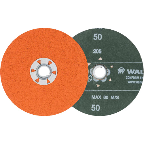 Disque de sablage Coolcut XX, 5" dia., Grain 50, C&eacute;ramique Mukwa Safety Services