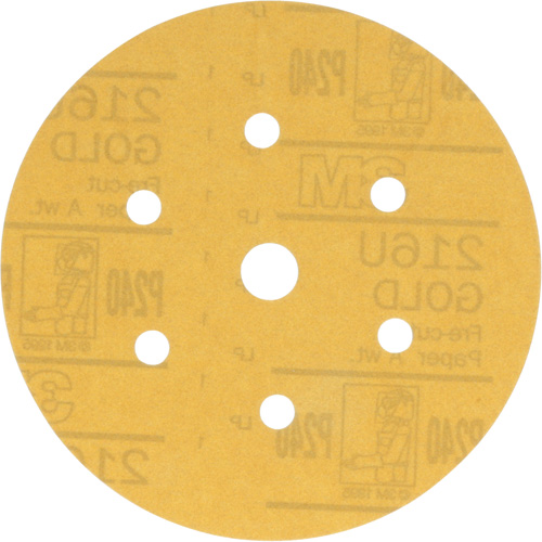 Disque de ponçage antipoussi&egrave;re Hookit, dia 6", Grain P240, Oxyde d'aluminium, Poids A Mukwa Safety Services