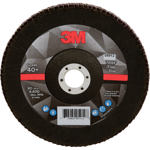769F Quick Change Flap Disc, 7" x 7/8", Type 29, 120+ Grit, Aluminum Oxide/Ceramic Mukwa Safety Services