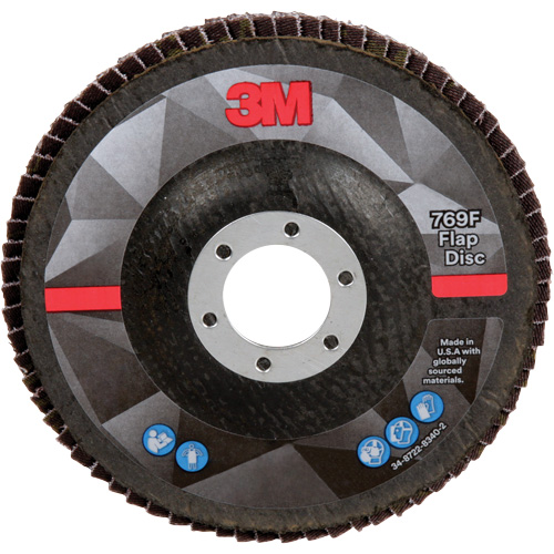 769F Quick Change Flap Disc, 5" x 7/8", Type 27, 40+ Grit, Ceramic Mukwa Safety Services