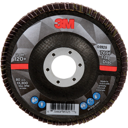Disque &agrave; lamelles &agrave; changement rapide 769F, 4-1/2" x 7/8", Type 29, Grain 120+, C&eacute;ramique Mukwa Safety Services