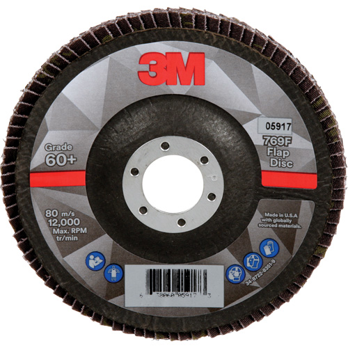 769F Quick Change Flap Disc, 5" x 7/8", Type 29, 60+ Grit, Ceramic Mukwa Safety Services