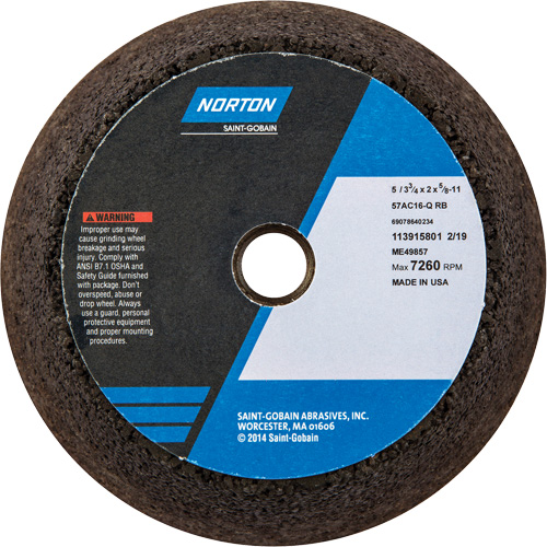 Gemini&reg; Non-Reinforced Portable Snagging Wheel Mukwa Safety Services