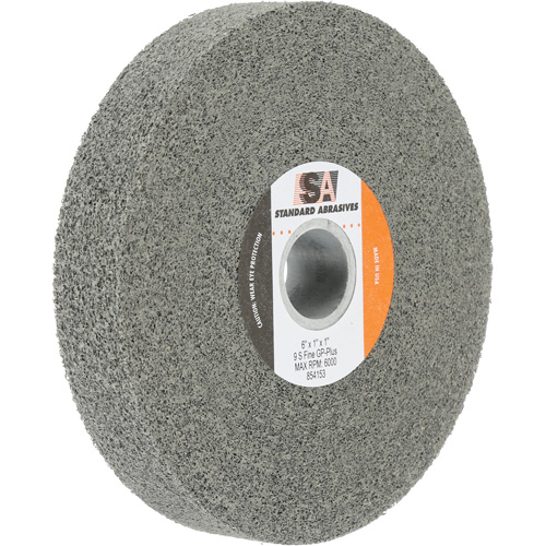 Meule &agrave; usage g&eacute;n&eacute;ral Standard Abrasives, 6" x 1", Arbre de 1", Carbure de silicium Mukwa Safety Services