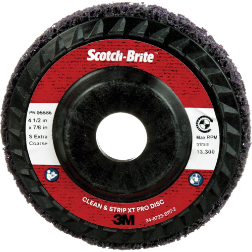 Disque Clean and Strip XT Pro XO-DC Scotch-Brite, 4-1/2" dia., Grain Extra grossier, Carbure de silicium Mukwa Safety Services