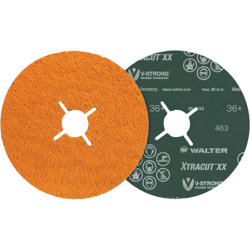 Disque XTRACUT XX, C&eacute;ramique, 80+, 5" Dia x 7/8" Arbre Mukwa Safety Services