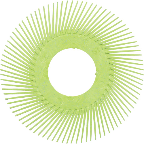 Brosse radiale en soies de pr&eacute;cision type A PN-RB sans adaptateur Scotch-Brite, C&eacute;ramique, Grain 50+, 6" dia. Mukwa Safety Services