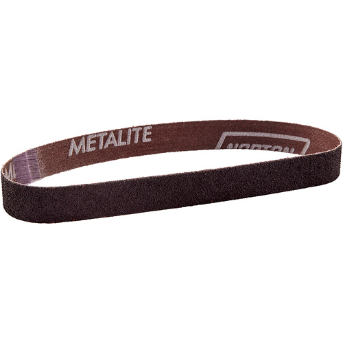 Courroie de ponçage en tissu Metalite, 3/4" la x 20-1/2" lo, Oxyde d'aluminium, Grain 60 Mukwa Safety Services