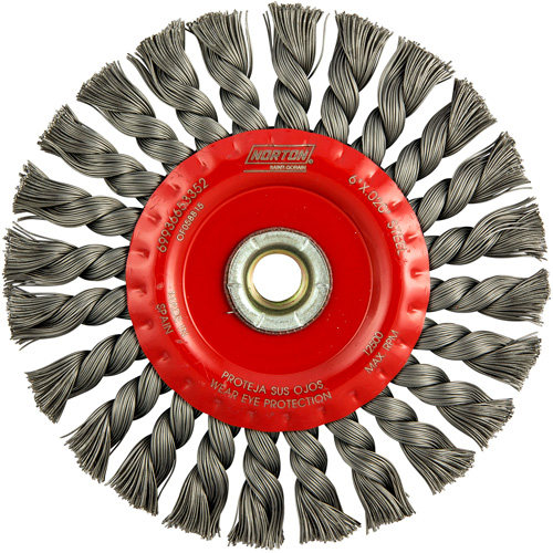 Roue compl&egrave;te de c&acirc;ble de torsion, Dia. 6", Fils 0,023", Arbre 5/8"-11, Acier Mukwa Safety Services