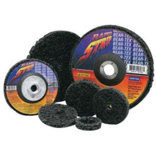 Disques non tiss&eacute;s &agrave; remplacement rapide pour d&eacute;capage Bear-Tex, 2" dia., Grain Extra grossier, Carbure de silicium Mukwa Safety Services