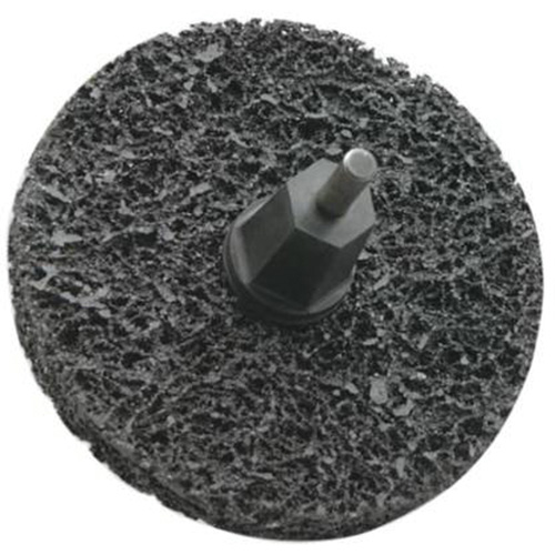 Disques non tiss&eacute;s &agrave; remplacement rapide pour d&eacute;capage Bear-Tex, 3" dia., Grain Extra grossier, Carbure de silicium Mukwa Safety Services