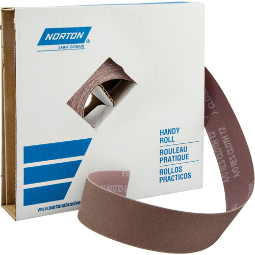Metalite&reg; K225 Shop Rolls, Aluminum Oxide, 1-1/2" W x 150' L, 40 Grit Mukwa Safety Services