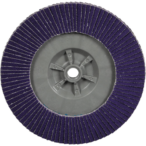 Disque &agrave; lamelles plate 1169F Cubitron 3 &agrave; changement rapide, 7" x 5/8"-11, Type T27, Grain 40+, C&eacute;ramique Mukwa Safety Services