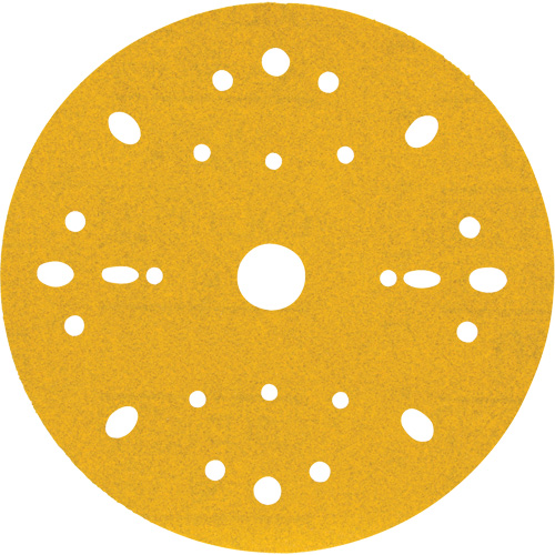 Disque abrasif dor&eacute; Hookit, dia 6", Grain 240, Oxyde d'aluminium, Poids C Mukwa Safety Services