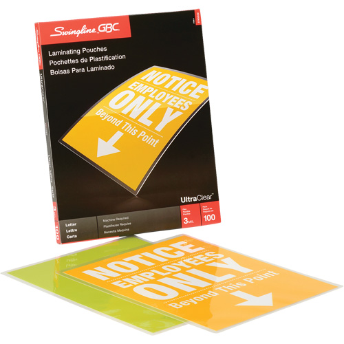 Laminated Letter Size Pouch Mukwa Safety Services
