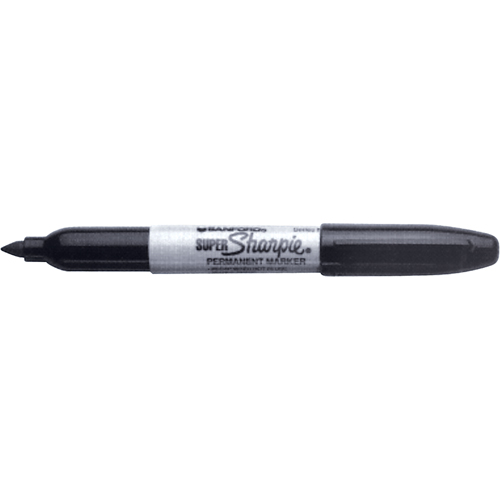 Permanent Markers - Super, Black, Fine Tip Mukwa Safety Services