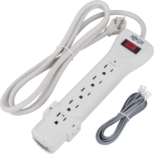 Limiteurs de surtension Protect-It, 7 Prises, 1080 J, 1800 W, Cordon 6' Mukwa Safety Services